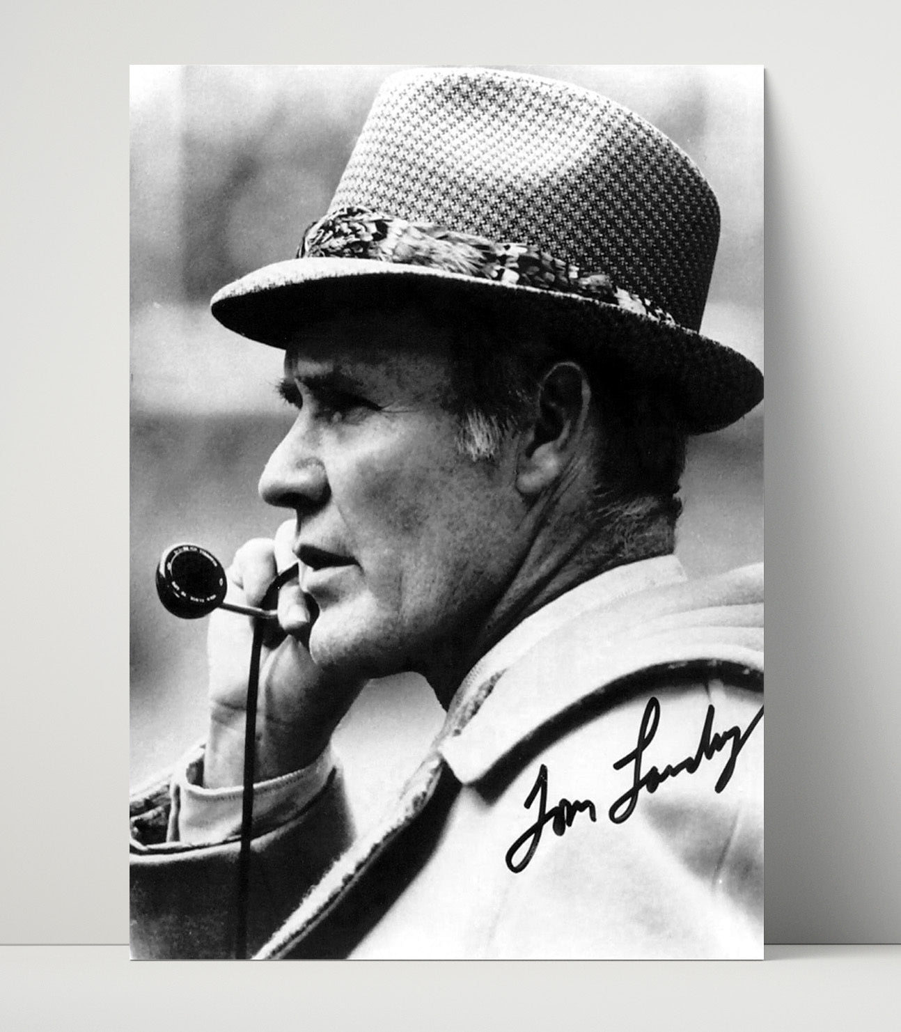 Tom Landry - the Fedora Football Wall Art - football wall art print