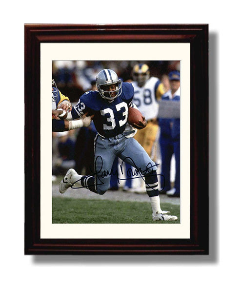 Tony Dorsett - Cowboy Glide football wall art 8x10 Beveled Frame