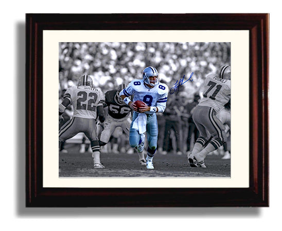 Troy Aikman - Americas QB football wall art 8x10 Beveled Frame