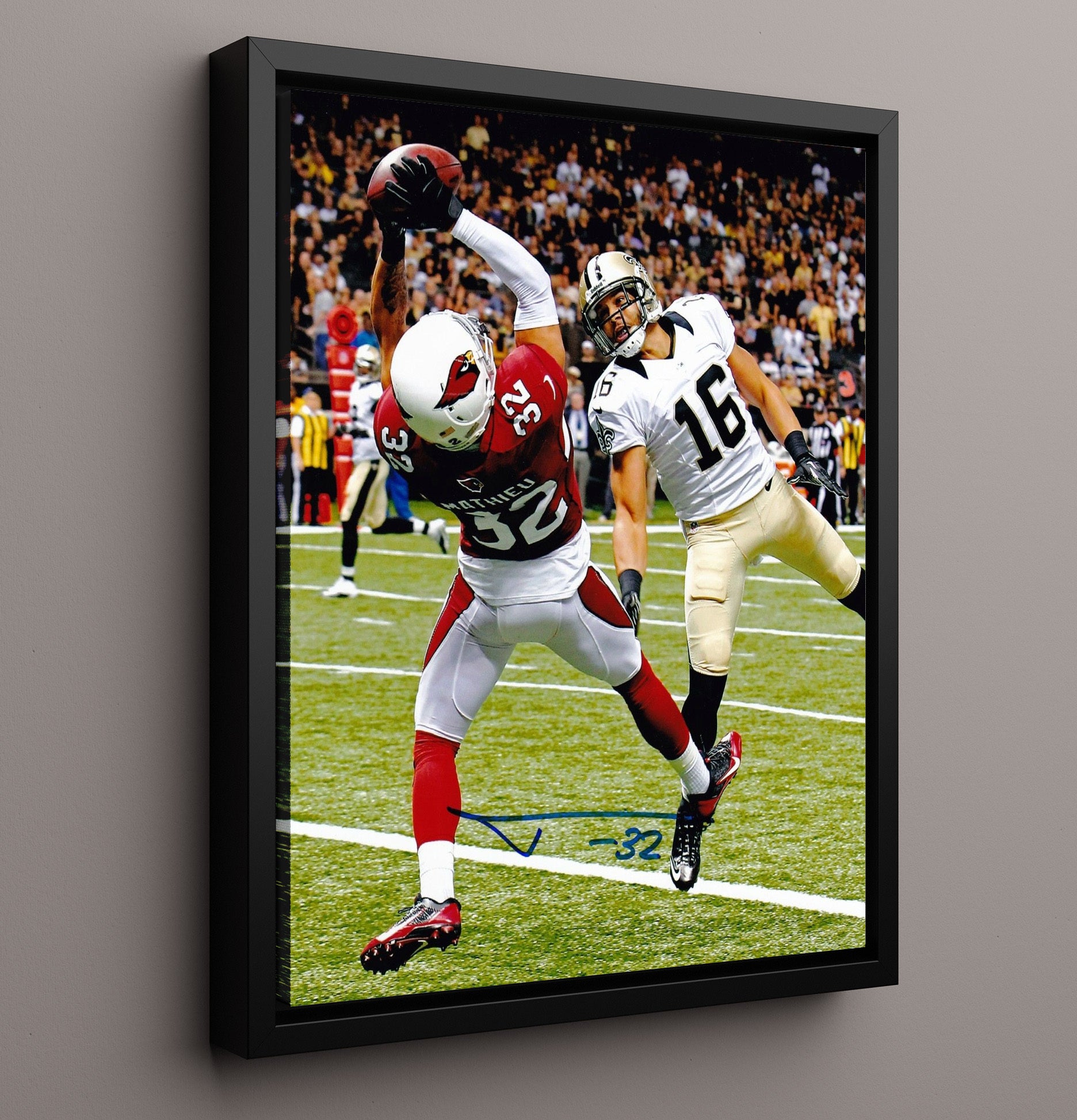 Tyrann Mathieu - Honey Badger Snag Football Wall Art - football wall art print