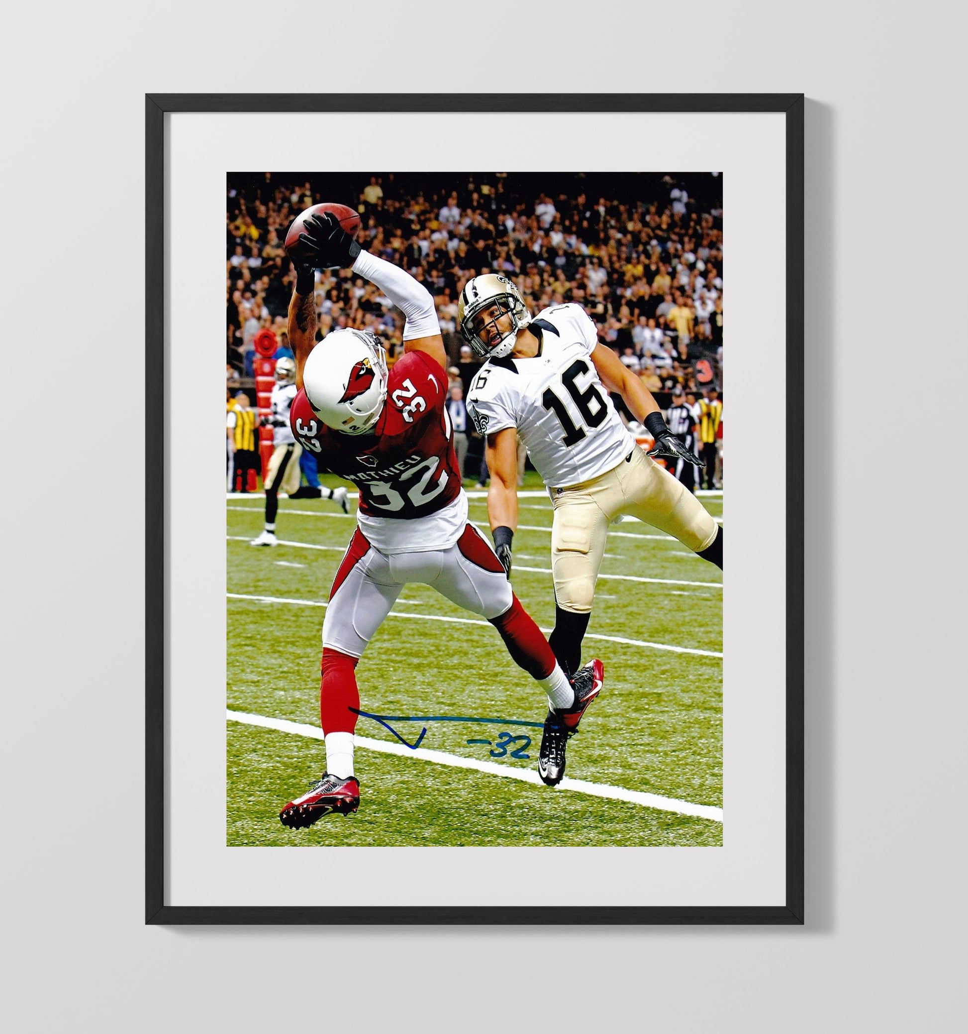 Tyrann Mathieu - Honey Badger Snag football wall art 16x20 Gallery Frame