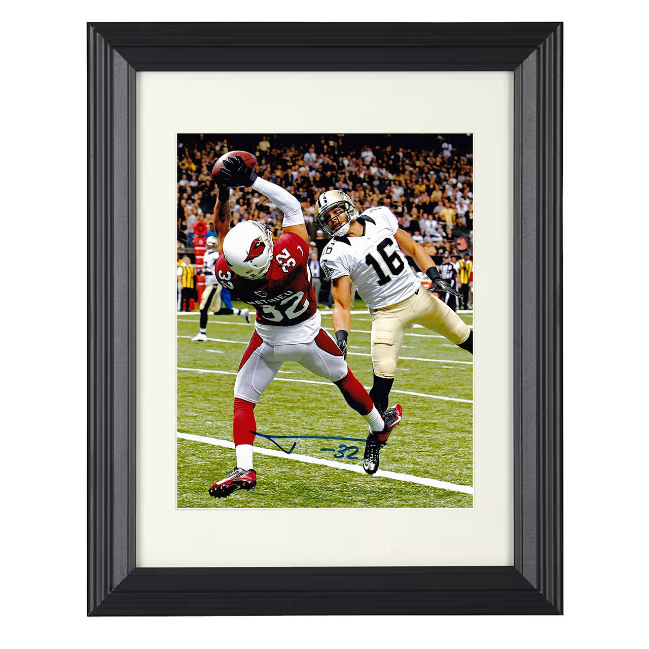 Tyrann Mathieu – Honey Badger Snag Image – 8x10 black beveled framed football wall art