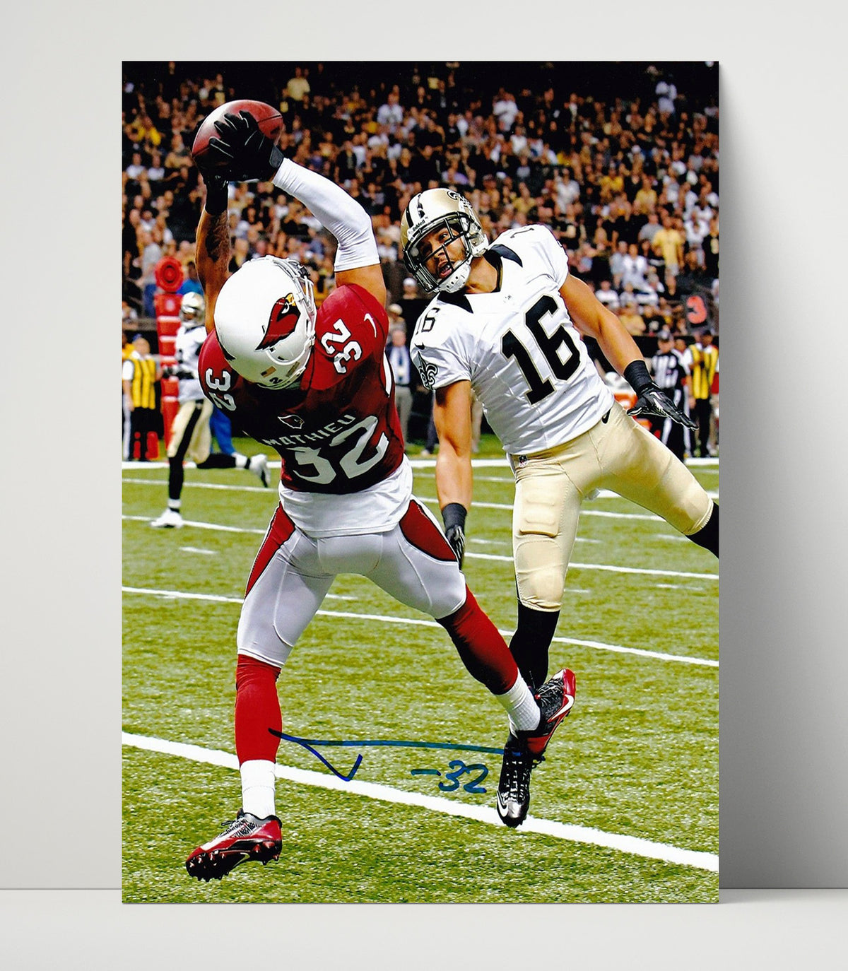 Tyrann Mathieu - Honey Badger Snag football wall art 16x20 Unframed Print