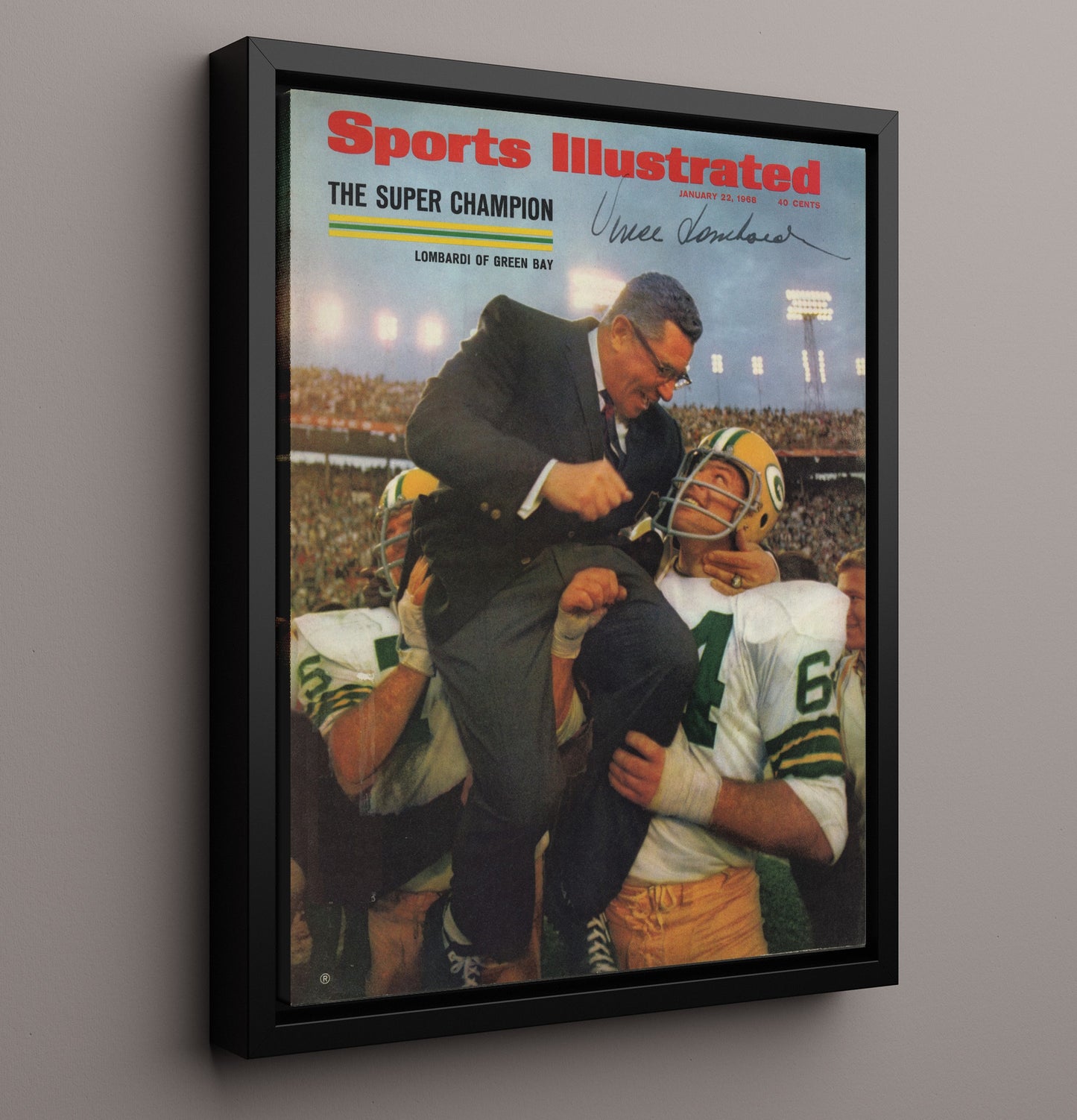 Vince Lombardi - Title Town Triumph Football Wall Art - football wall art print