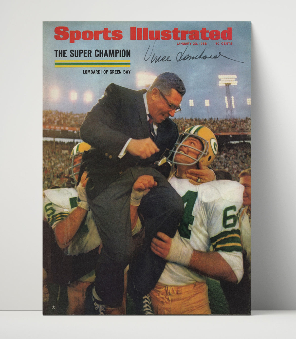 Vince Lombardi - Title Town Triumph football wall art 16x20 Unframed Print