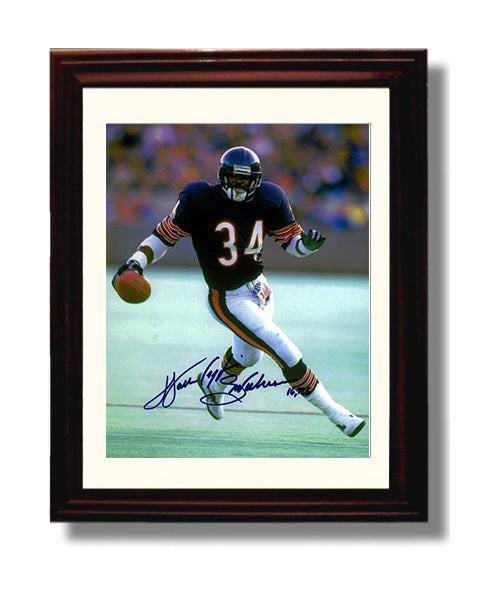 Walter Payton - Sweetness in Motion football wall art 8x10 Beveled Frame