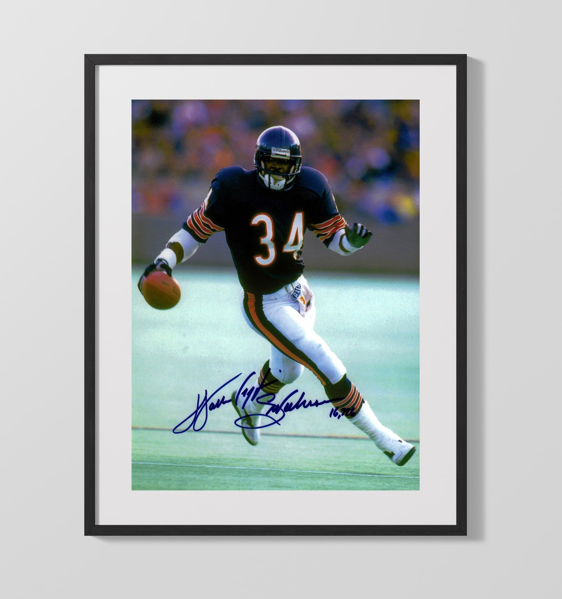 Walter Payton - Sweetness in Motion Football Wall Art - football wall art print