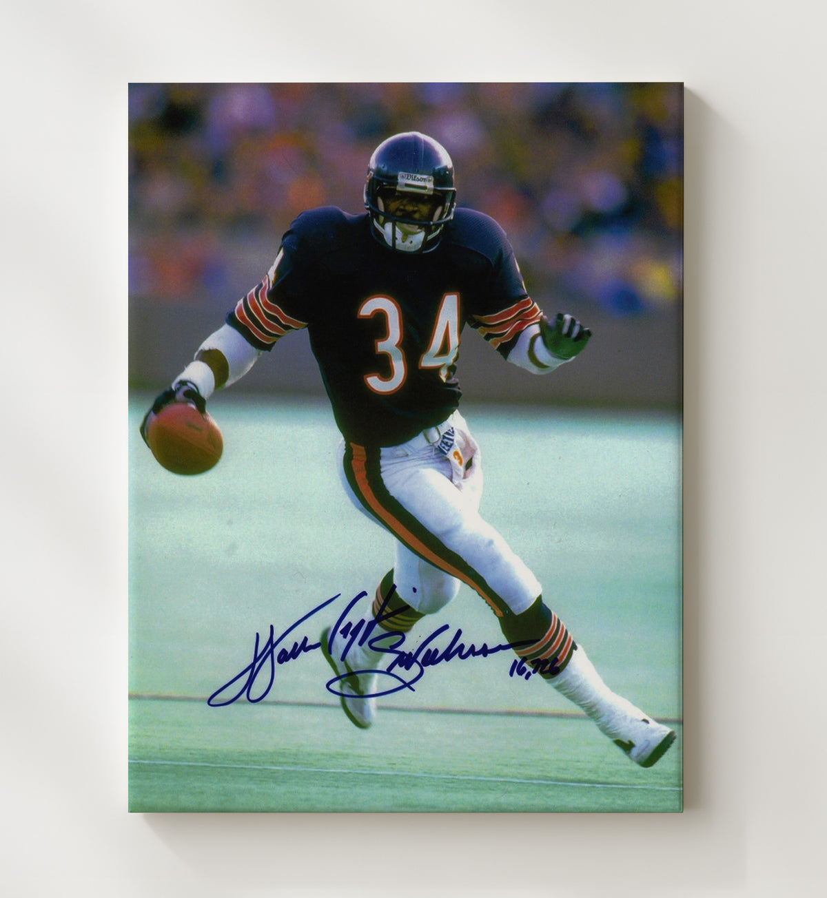 Walter Payton - Sweetness in Motion football wall art 20x24 Canvas