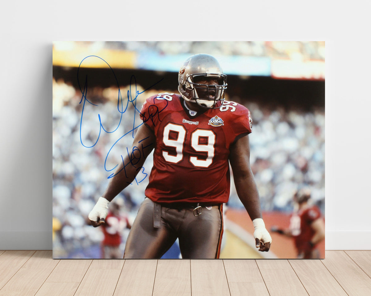 Warren Sapp - Sack Machine HOF football wall art 16x20 Unframed Print