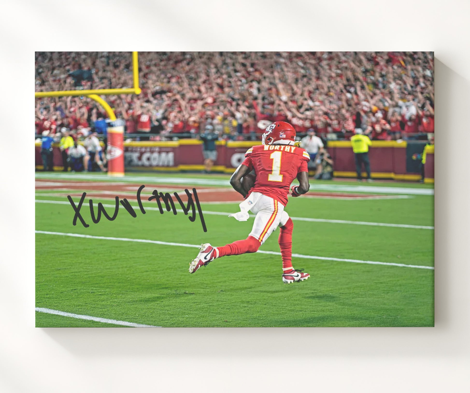 Xavier Worthy Debut - Chiefs Rising football wall art 20x24 Canvas