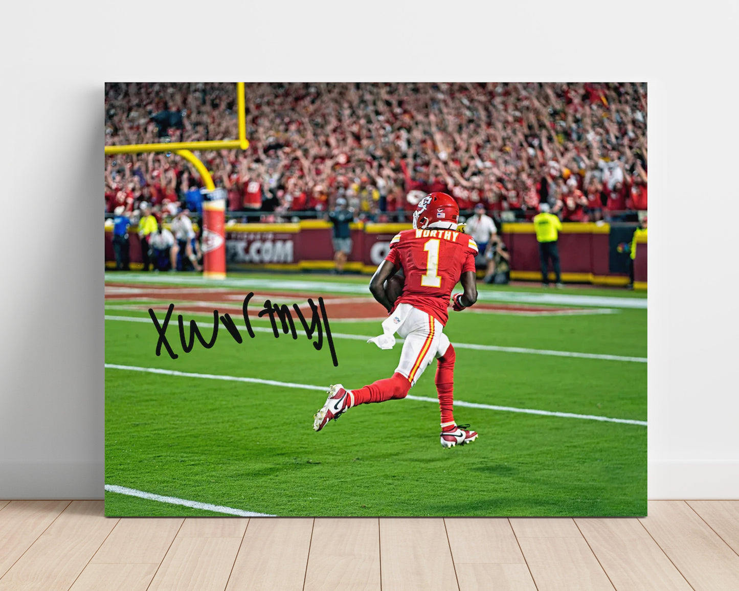 Xavier Worthy Debut - Chiefs Rising football wall art 16x20 Unframed Print