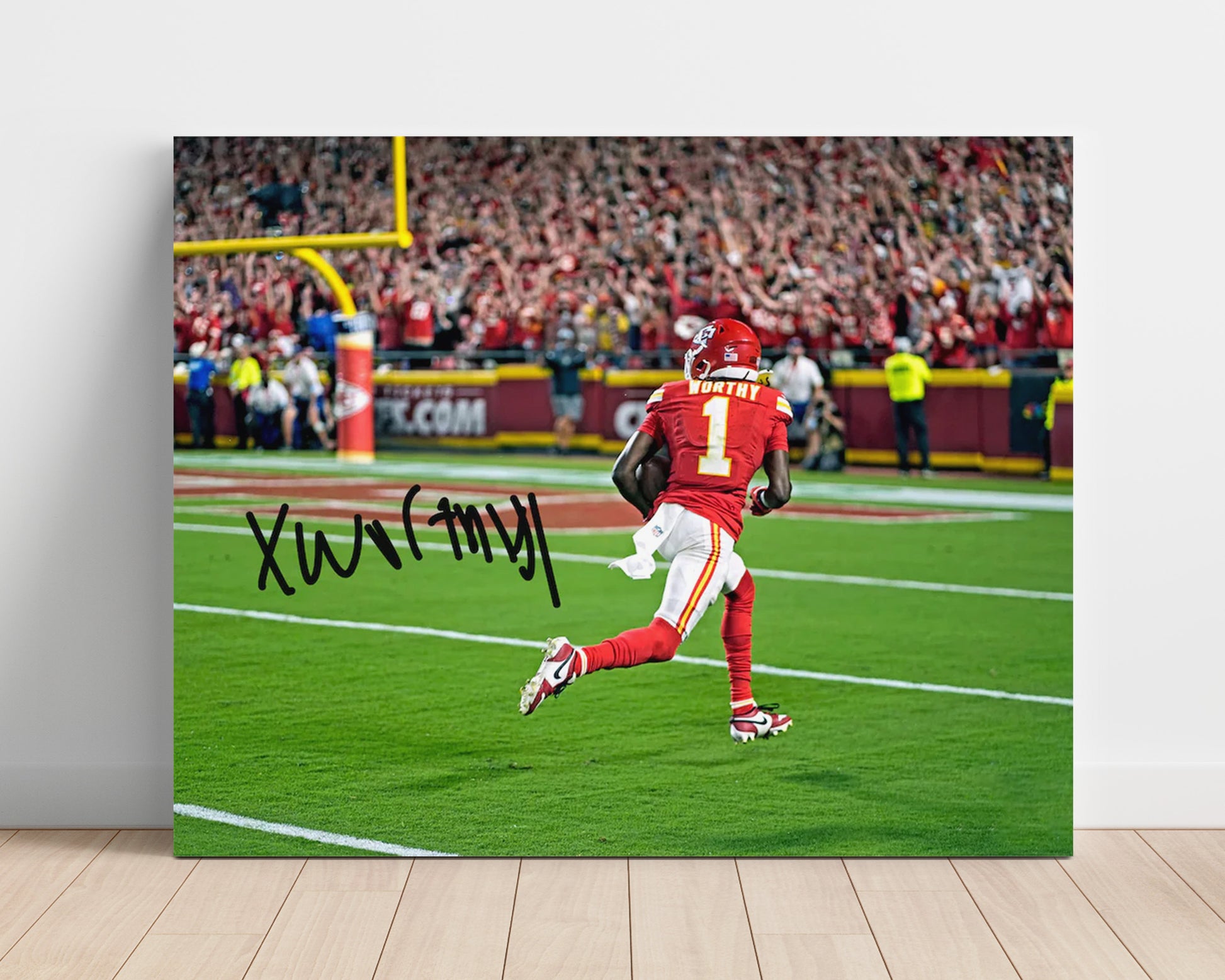 Xavier Worthy Debut - Chiefs Rising football wall art 16x20 Unframed Print