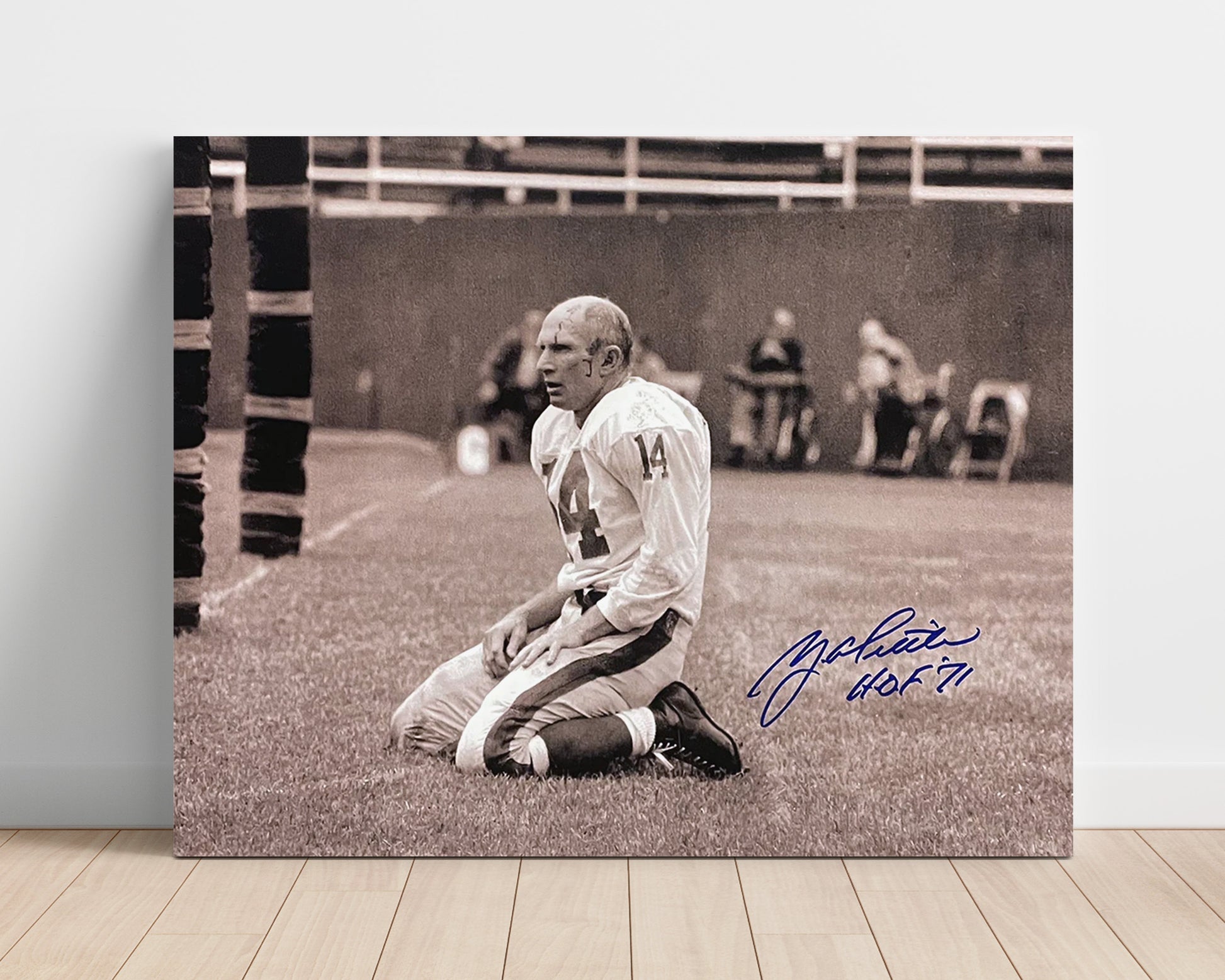 Y.a. Tittle - Iron Will Football Wall Art - football wall art print