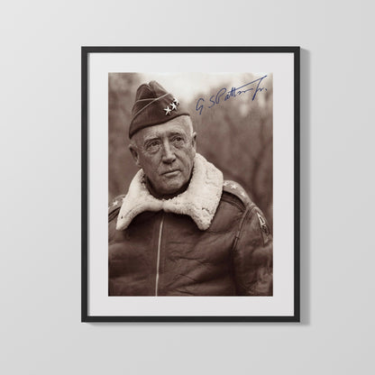 History Poster Print: General George Patton Autograph Replica Print - vintageframedprints.com