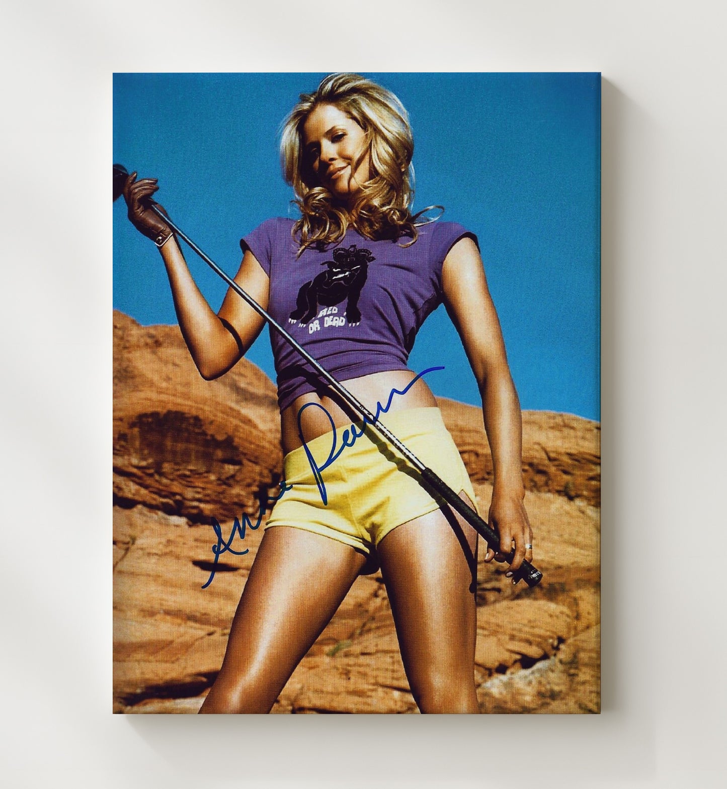 Anna Rawson - Desert Fairway Pose Golf Wall Art