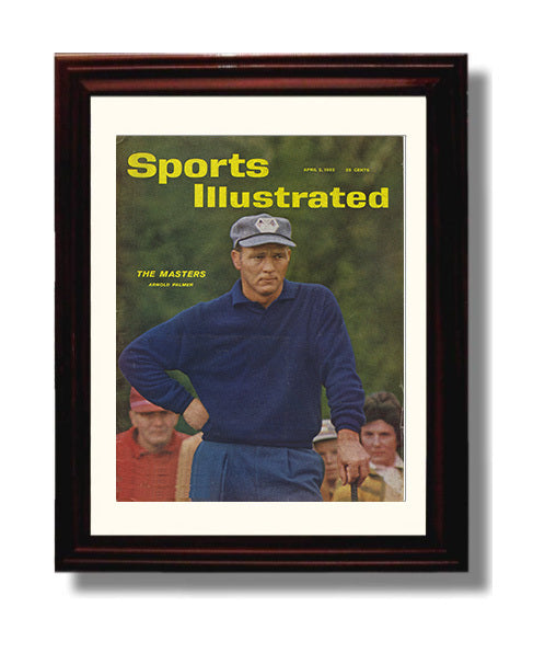 Arnold Palmer - 1962 Augusta SI Cover golf wall art 8x10 Beveled Frame