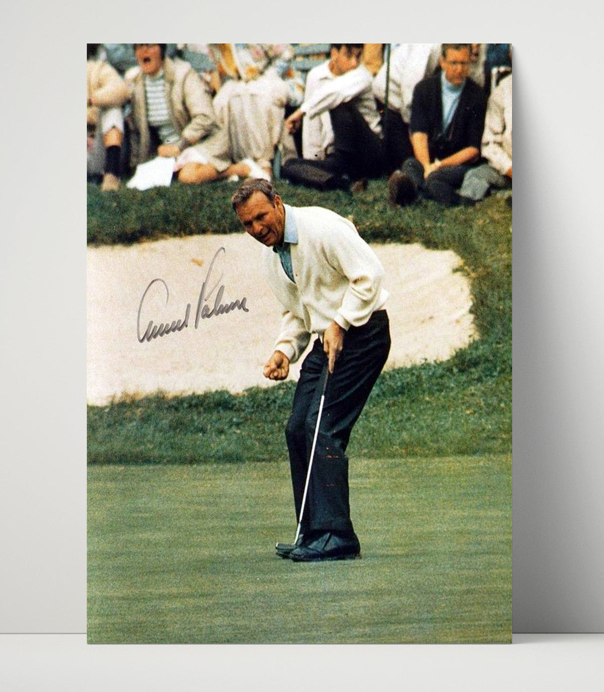 Arnold Palmer – Celebratory Putt unframed golf poster print