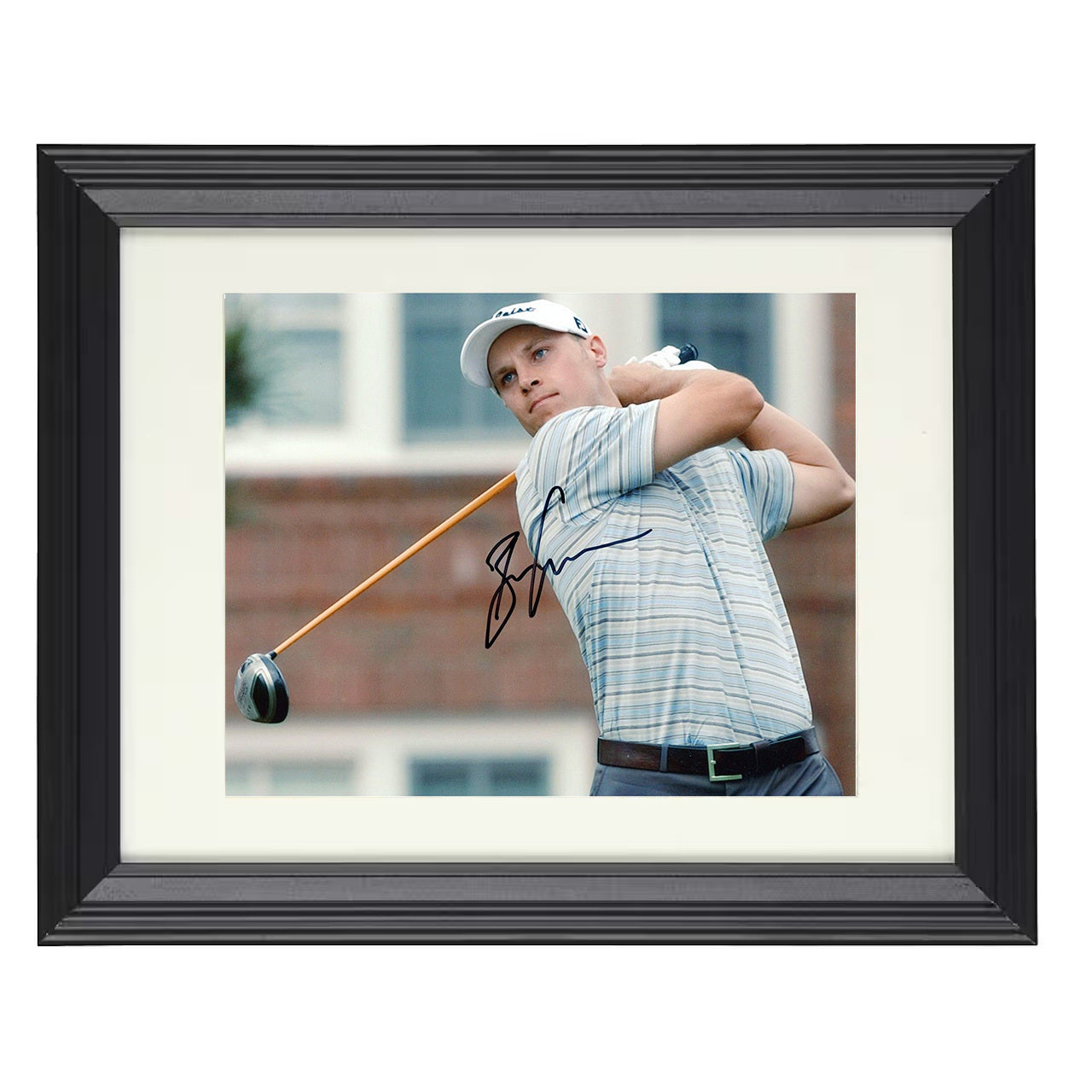 Ben Crane – Driver Follow Through 8x10 matted black framed golf wall art