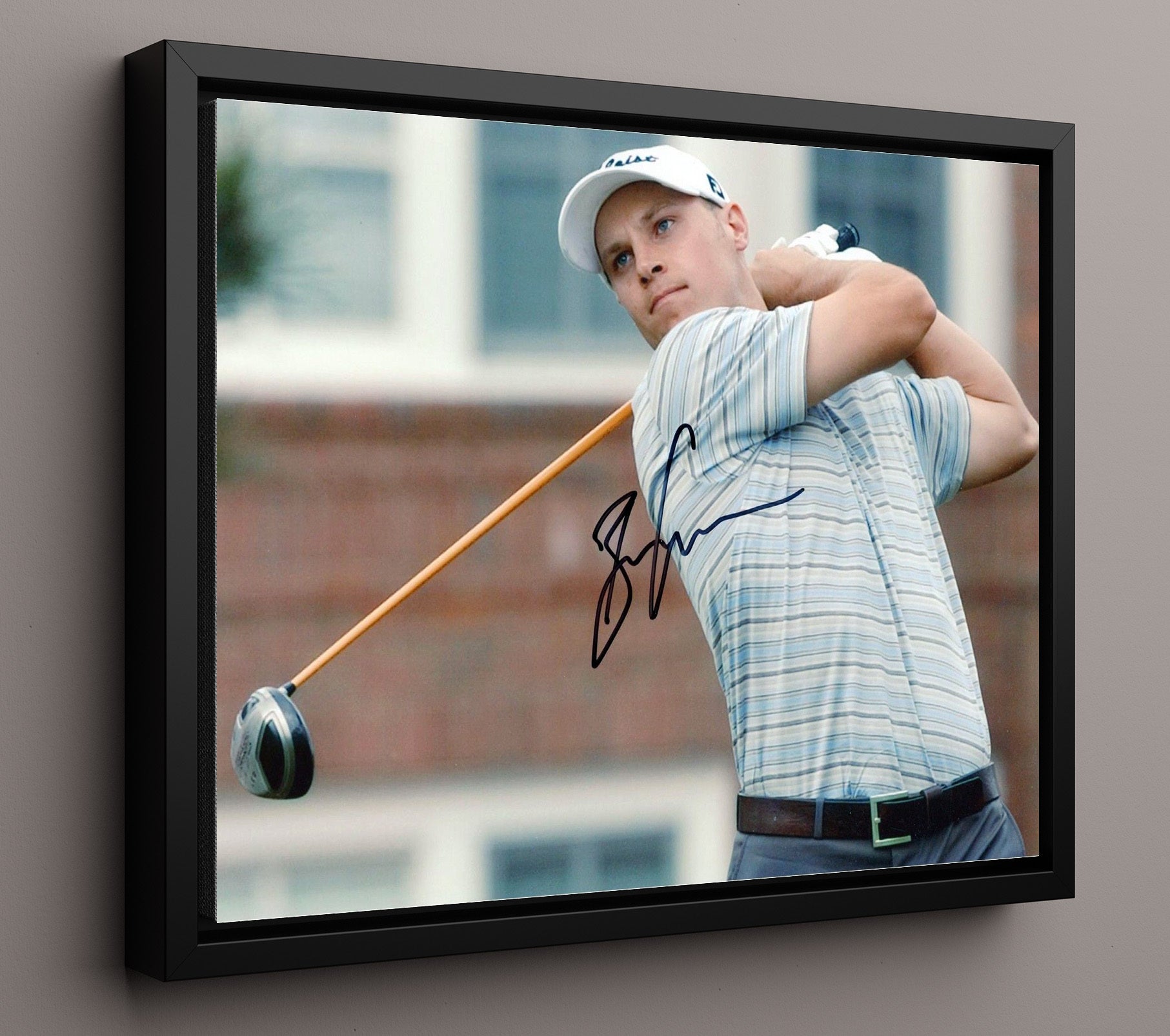Ben Crane - Driver Follow Through golf wall art 16x20 Framed Canvas