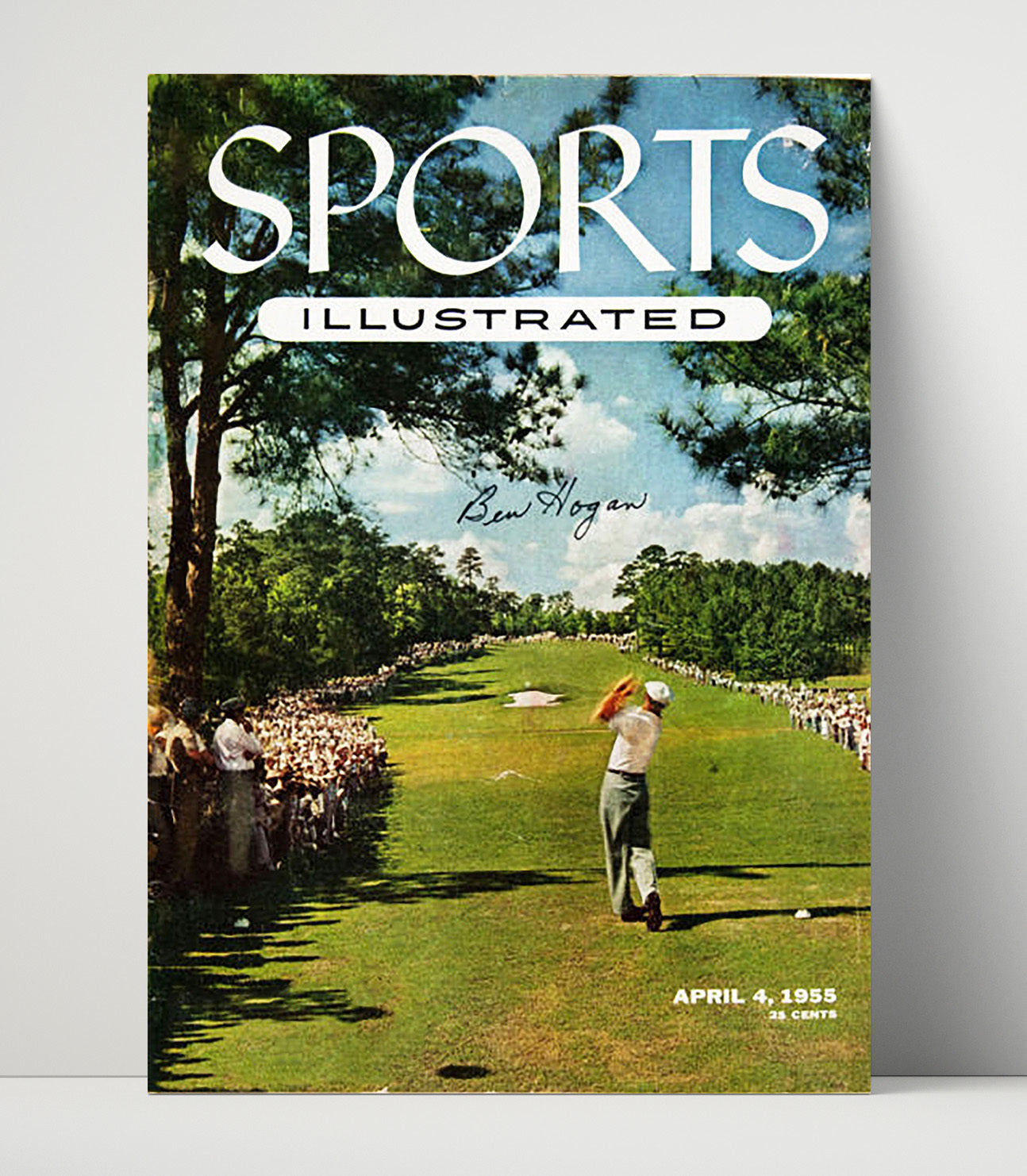 Ben Hogan - 1955 SI Cover Augusta Drive golf wall art 16x20 Unframed Print