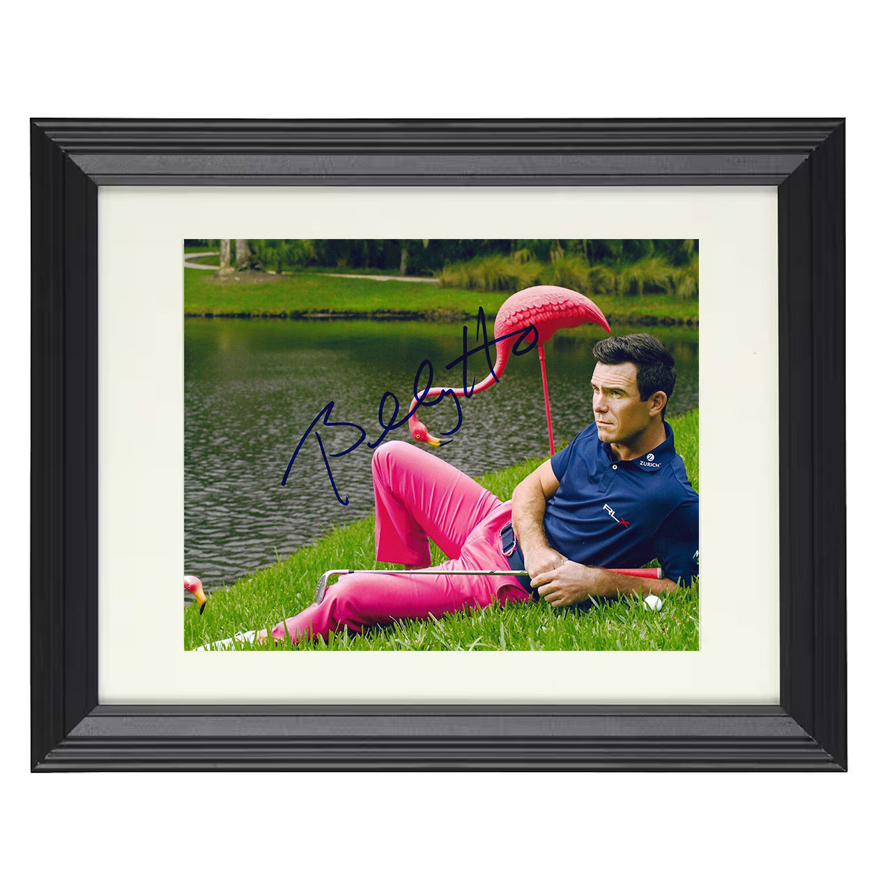 Billy Horschel – Lakeside Image 8x10 matted black framed golf wall art