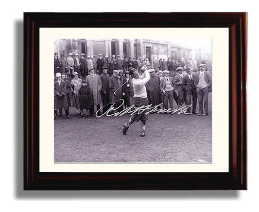 Bobby Jones - Historic Swing Study golf wall art 8x10 Beveled Frame