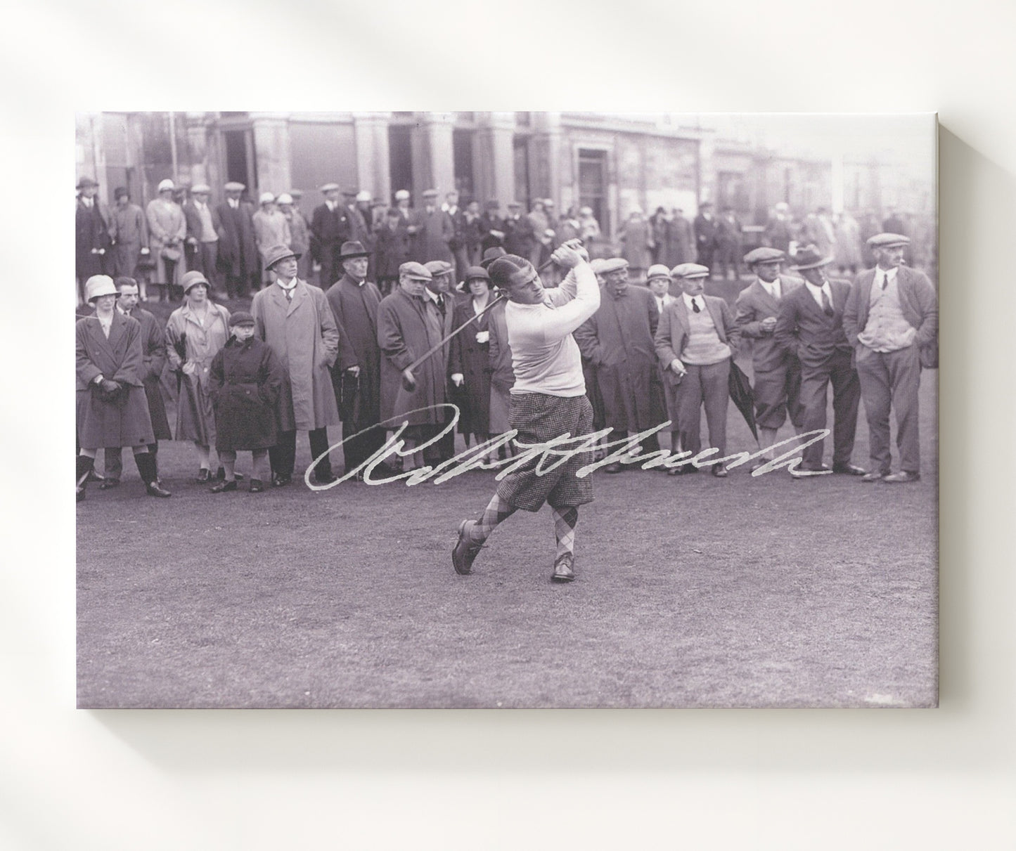 Bobby Jones - Historic Swing Study golf wall art 20x24 Canvas
