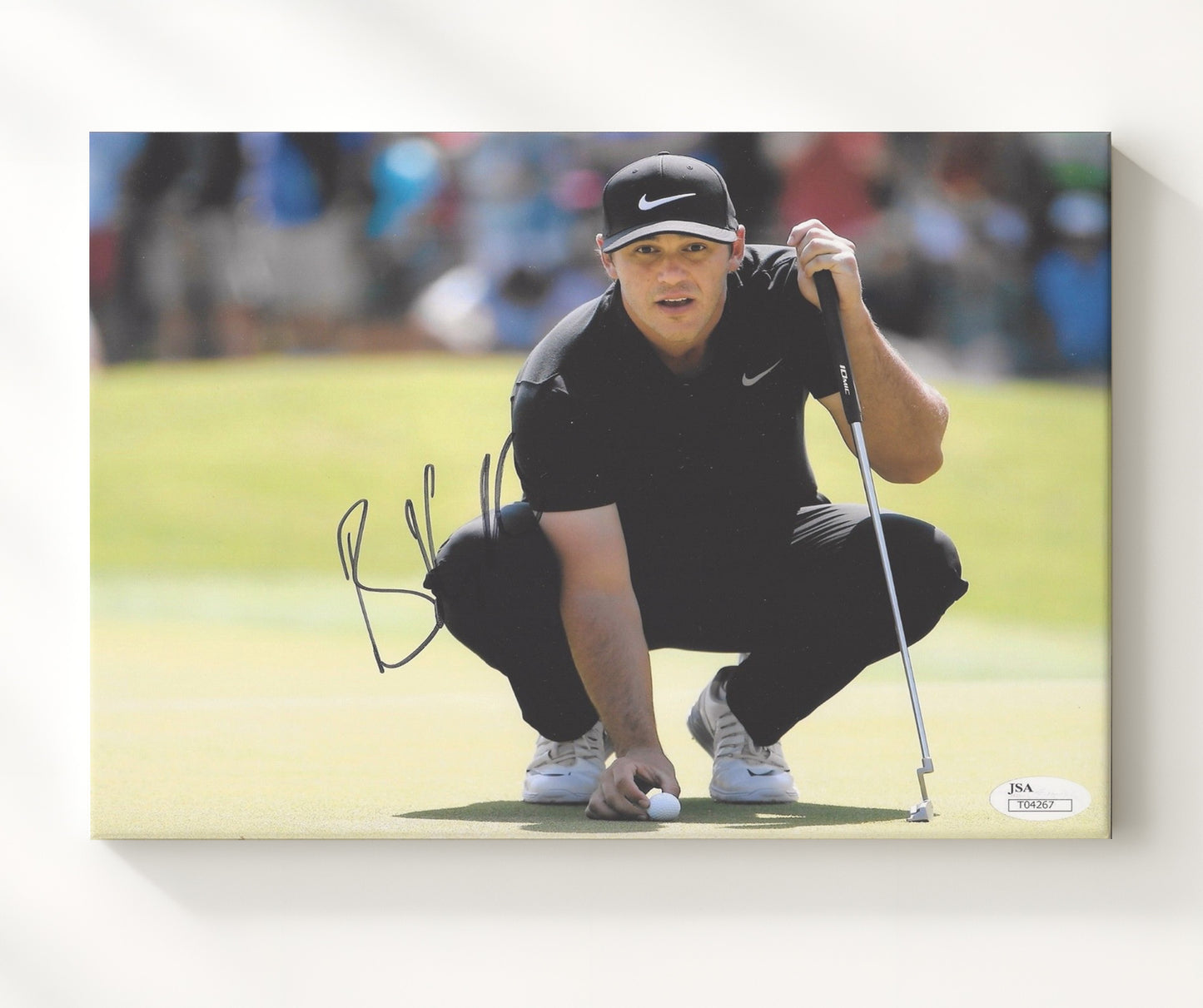 Brooks Koepka - Major Green Read golf wall art 20x24 Canvas