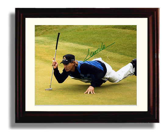 Camilo Villegas - Augusta Green Reading Pose golf wall art 8x10 Beveled Frame