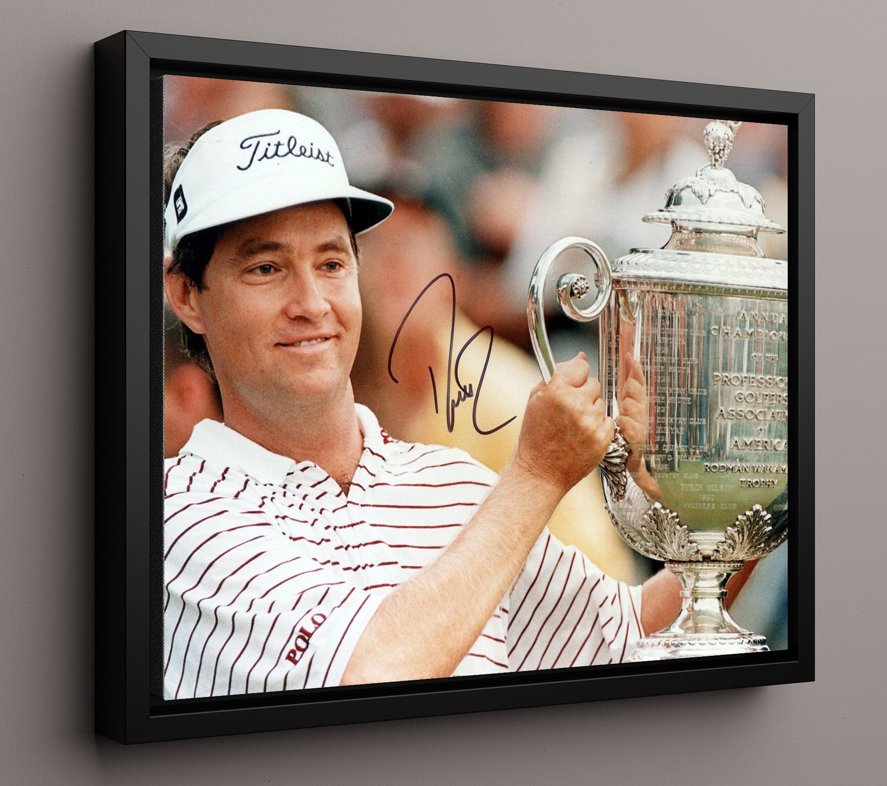 Davis Love III - Augusta Champion golf wall art 16x20 Framed Canvas