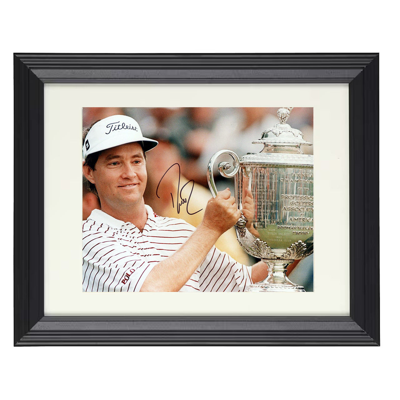 Davis Love III – Augusta Champion Image 8x10 matted black framed golf wall art