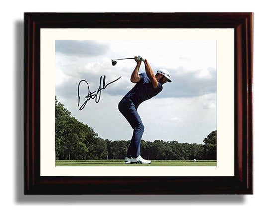 Dustin Johnson - Power Drive golf wall art 8x10 Beveled Frame