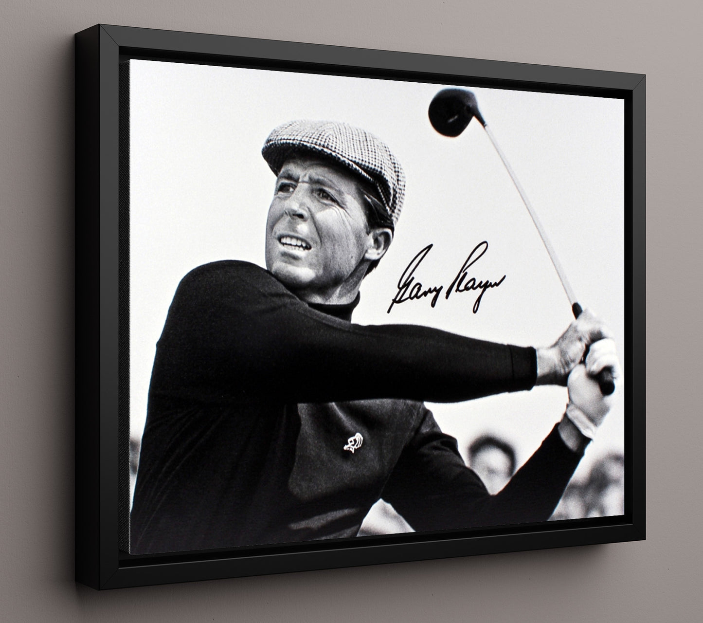 Gary Player - Classic Swing Study golf wall art 16x20 Framed Canvas