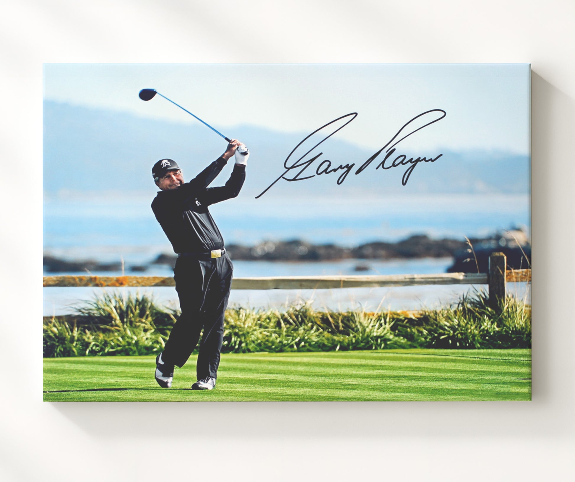 Gary Player - Coastal Swing Study golf wall art 20x24 Canvas