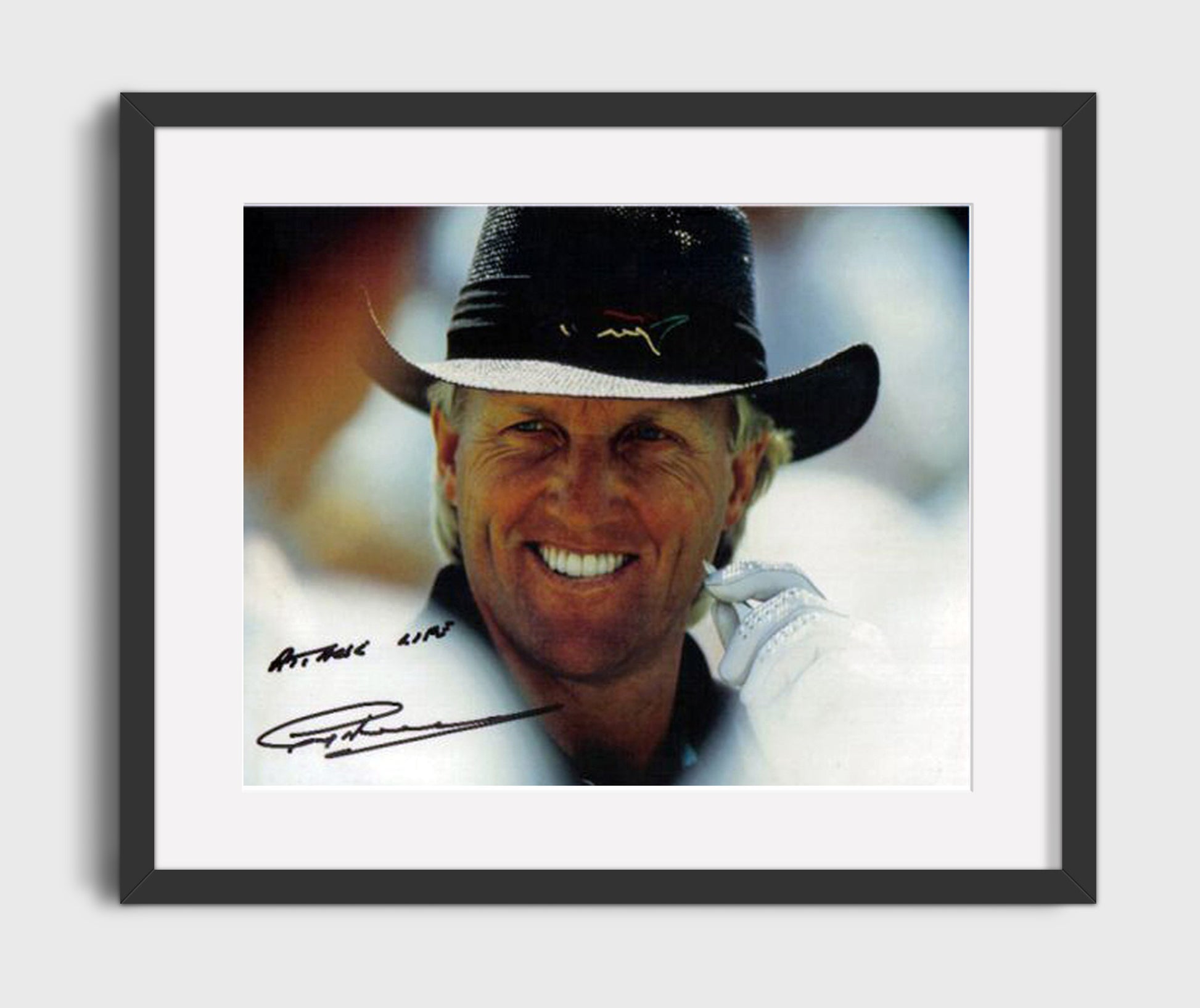 Greg Norman - Classic Golf Style golf wall art 16x20 Gallery Frame