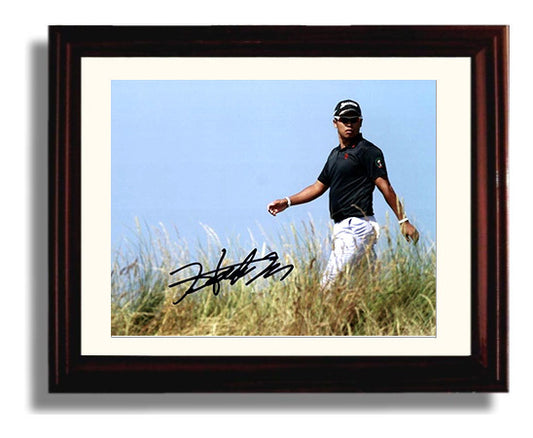 Hideki Matsuyama - Augusta Champion 2021 golf wall art 8x10 Beveled Frame