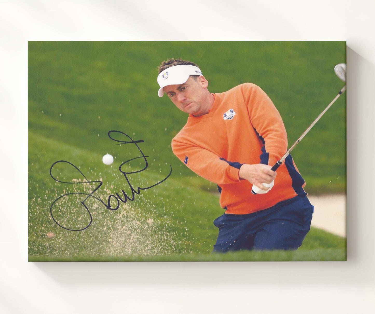 Ian Poulter - Competitive Follow Through golf wall art 20x24 Canvas