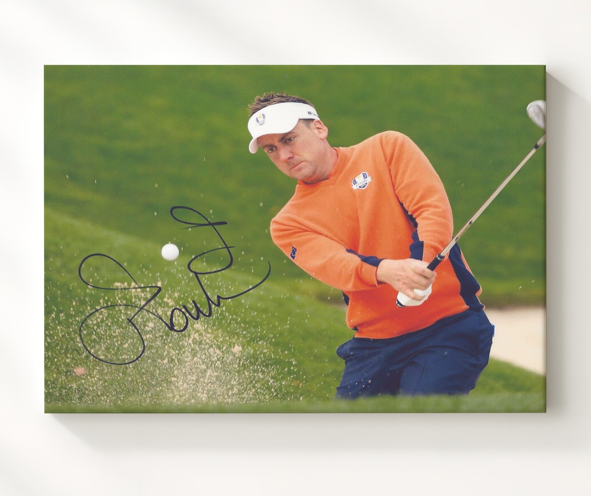 Ian Poulter - Competitive Follow Through golf wall art 20x24 Canvas