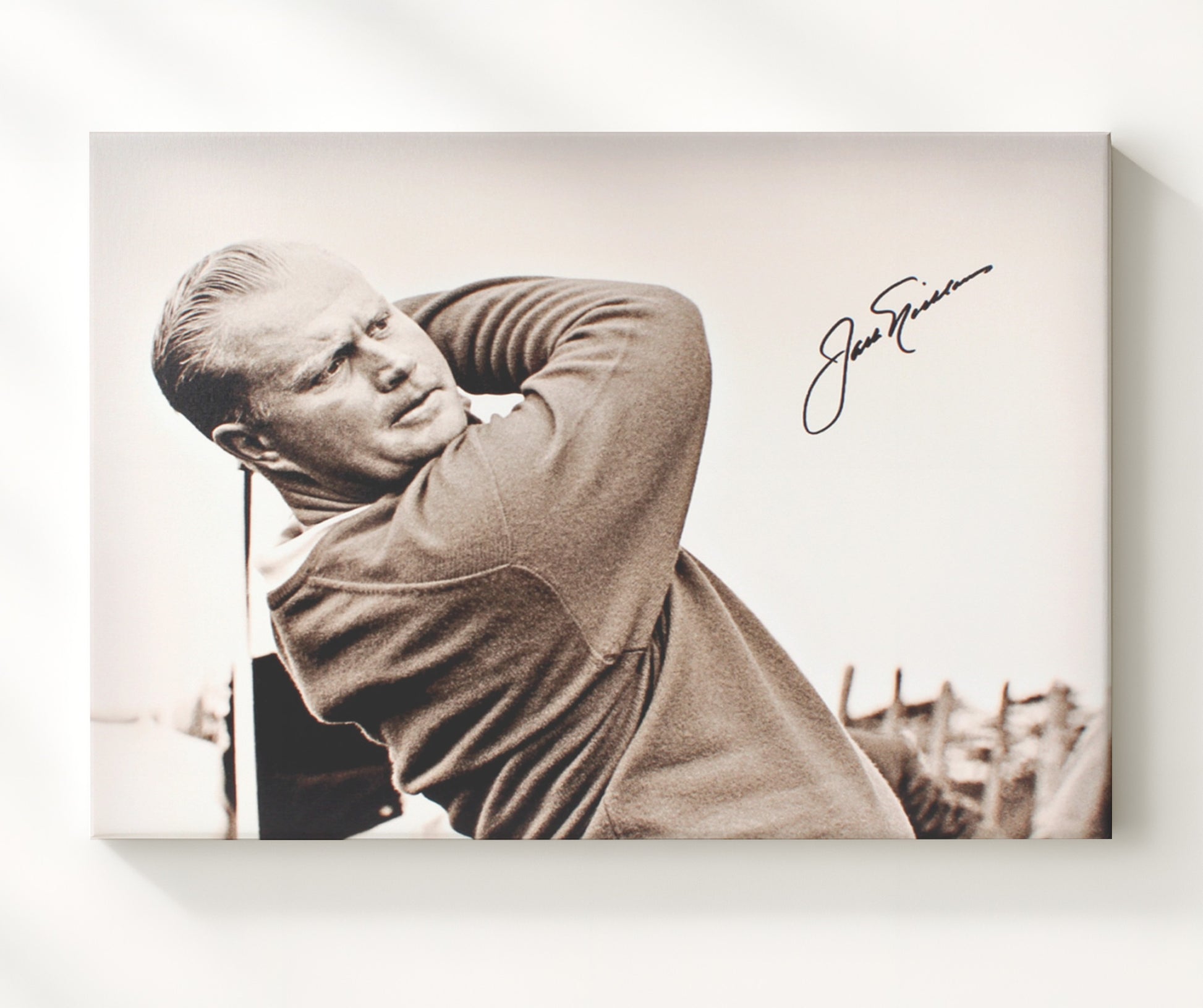 Jack Nicklaus - Classic Close-Up golf wall art 20x24 Canvas