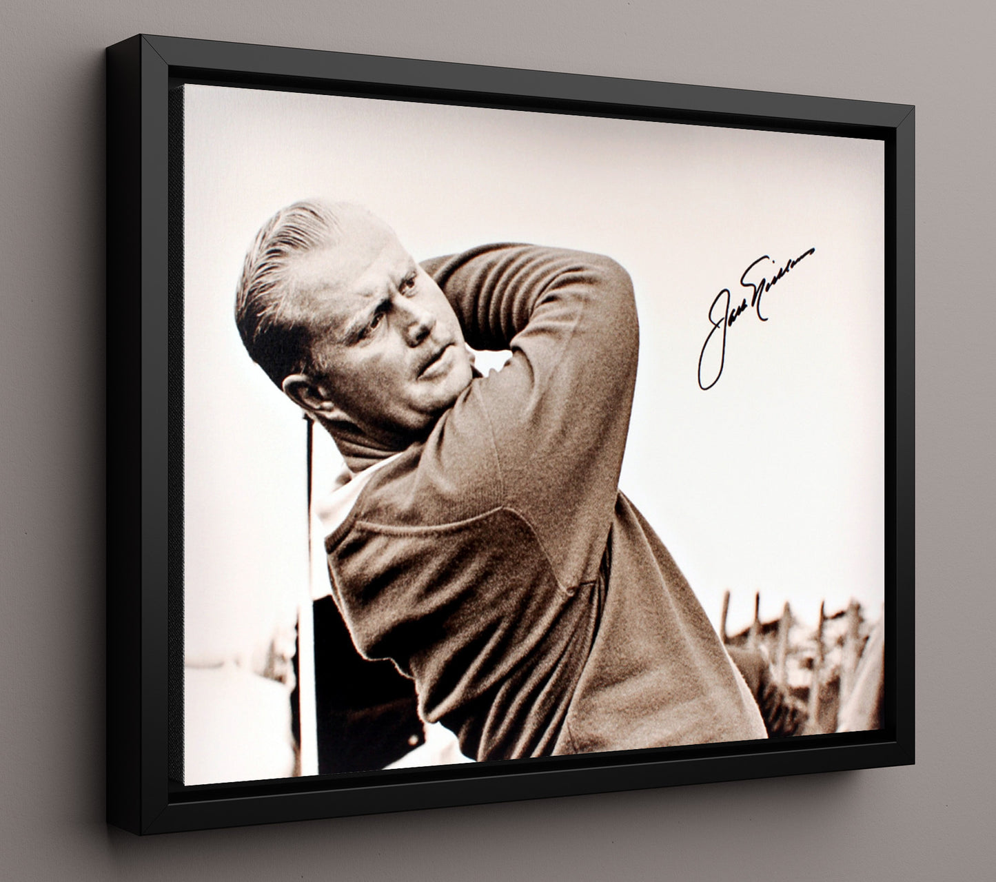 Jack Nicklaus - Classic Close-Up golf wall art 16x20 Framed Canvas