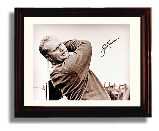 Jack Nicklaus - Classic Close-Up golf wall art 8x10 Beveled Frame
