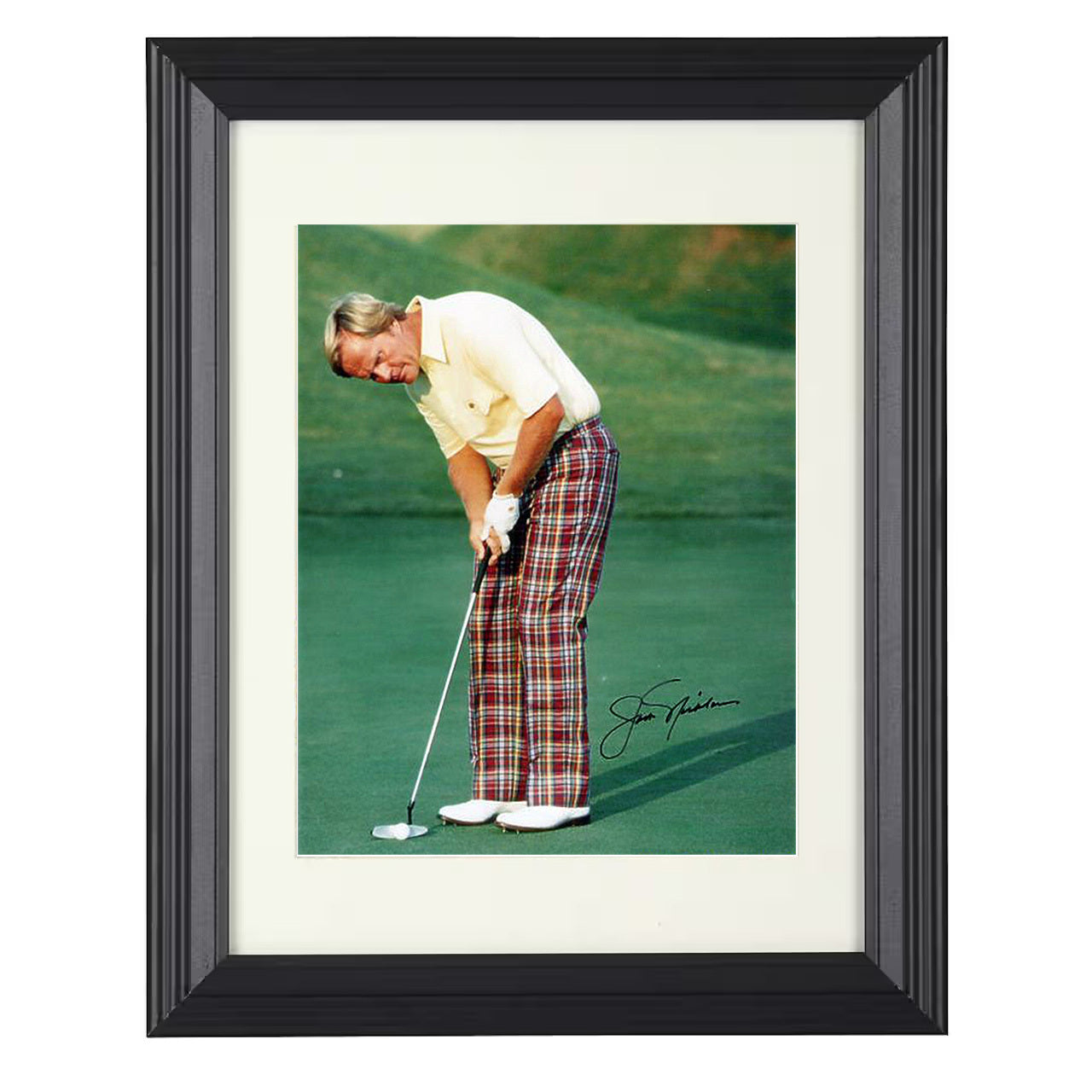 Jack Nicklaus – Classic Fairway Stance 8x10 matted black framed golf wall art