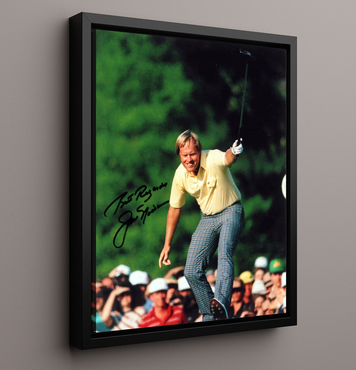 Jack Nicklaus - Golden Bear Casual Pose golf wall art 16x20 Gallery Frame