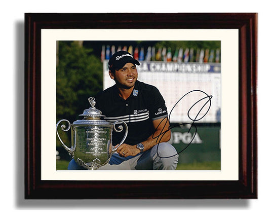 Jason Day - Tournament Follow Through golf wall art 8x10 Beveled Frame