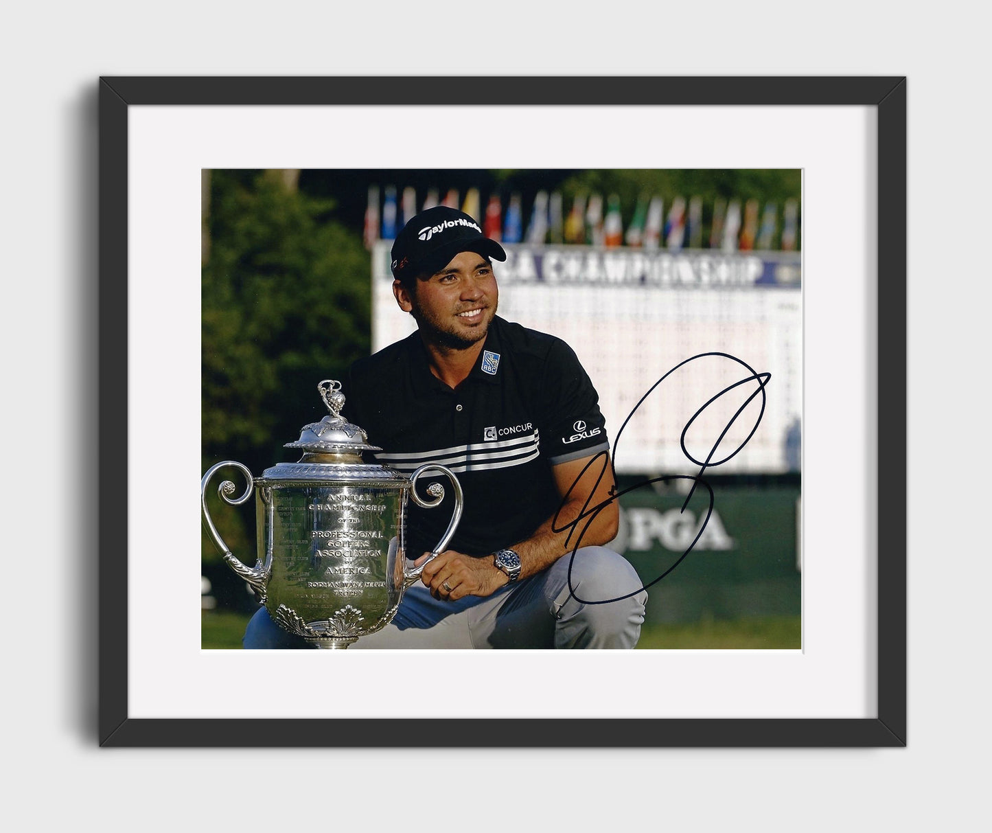Jason Day - Tournament Follow Through golf wall art 16x20 Gallery Frame