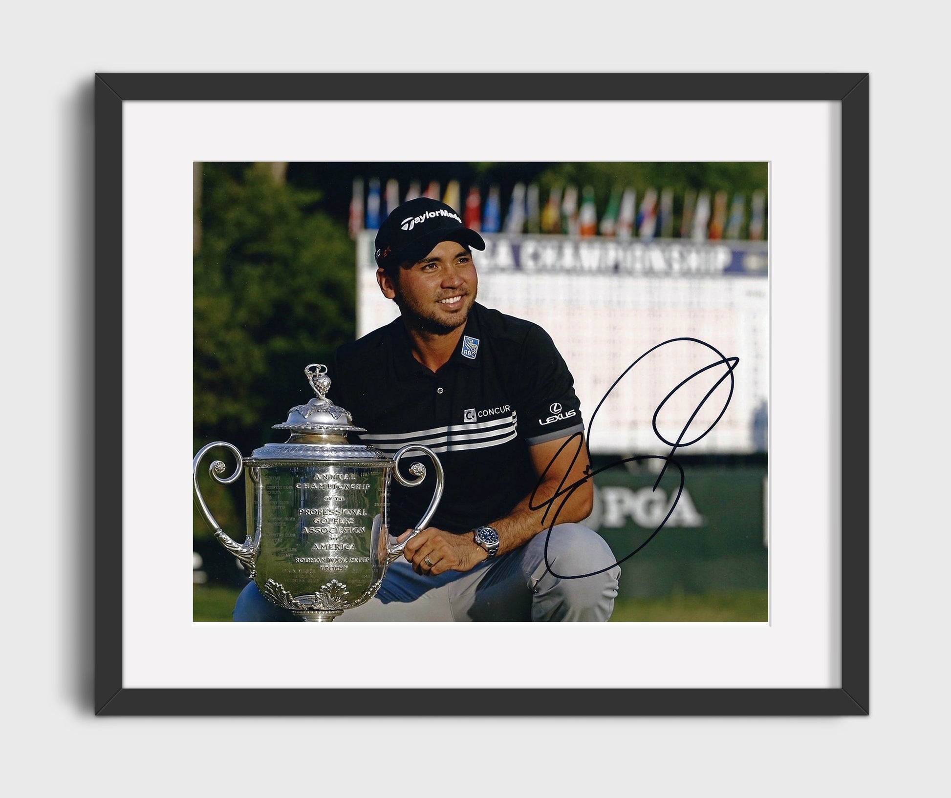Jason Day - Tournament Follow Through golf wall art 16x20 Gallery Frame