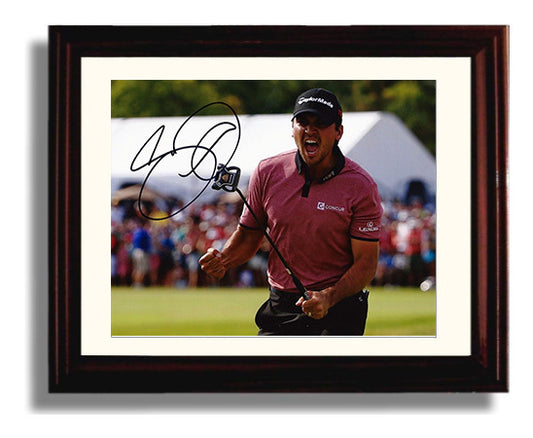 Jason Day - Victory Celebration golf wall art 8x10 Beveled Frame