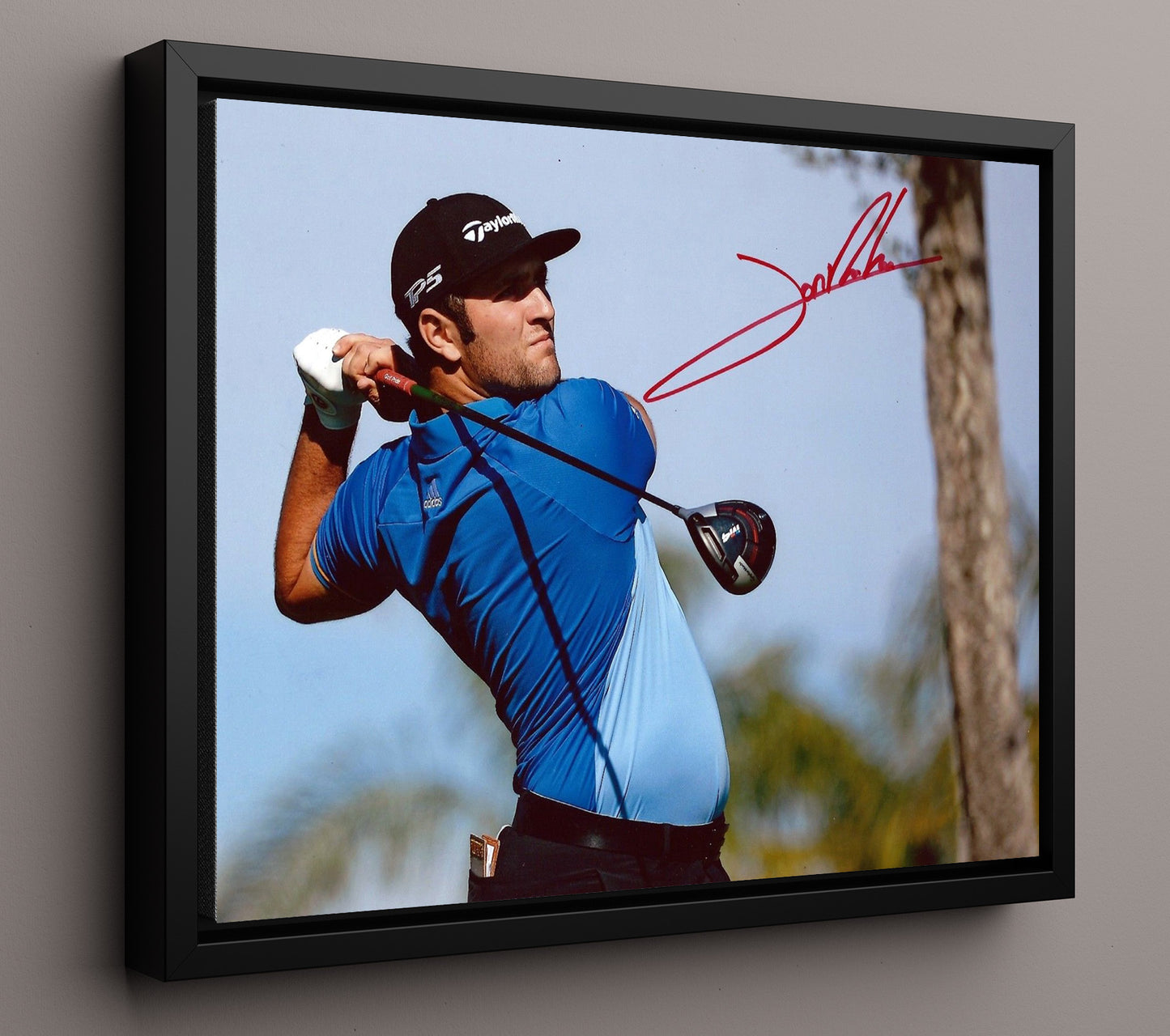 Jon Rahm - PGA Champion 2021 golf wall art 16x20 Framed Canvas
