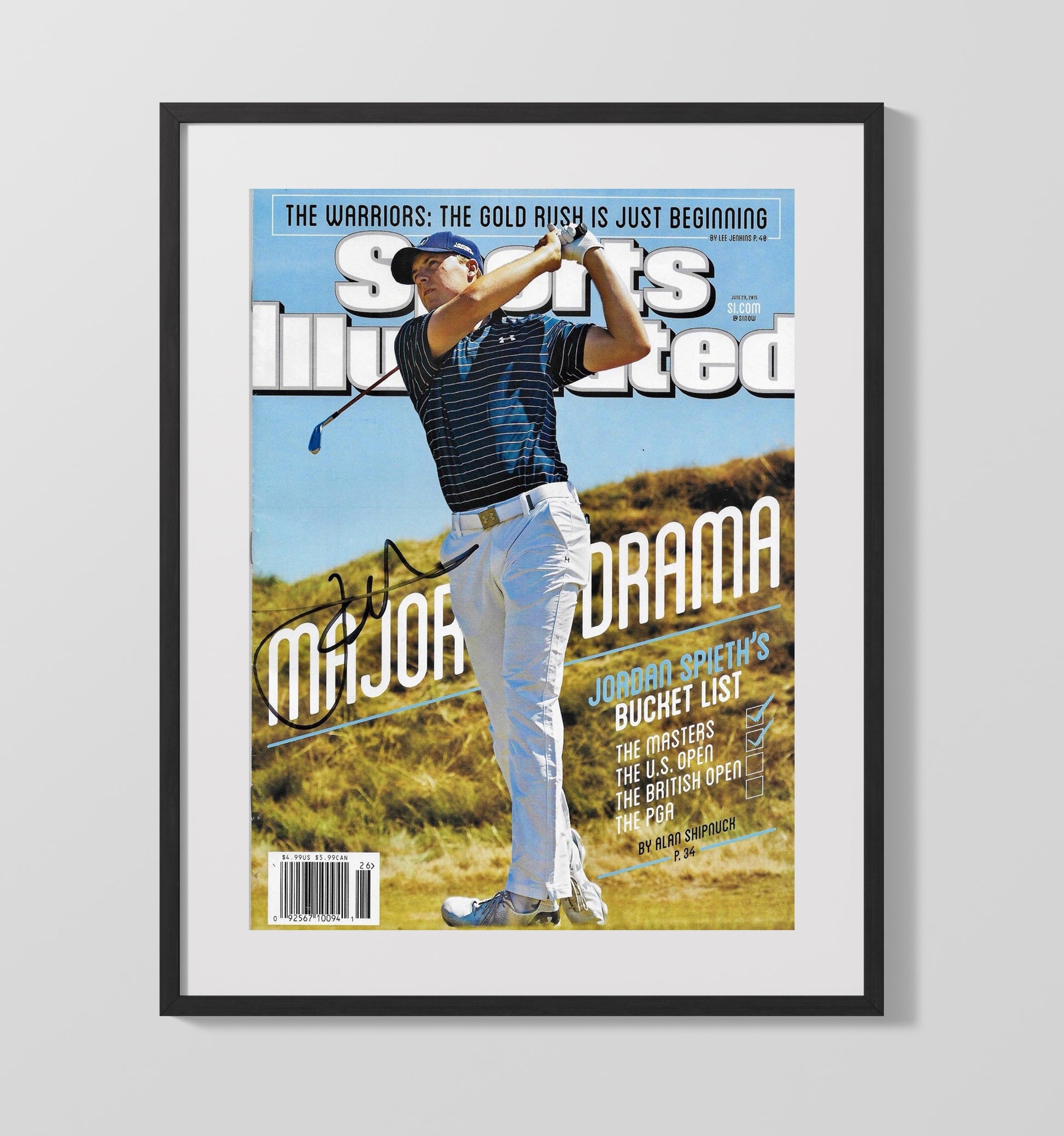 Jordan Spieth - 2015 Augusta Champion Si Cover Golf Wall Art
