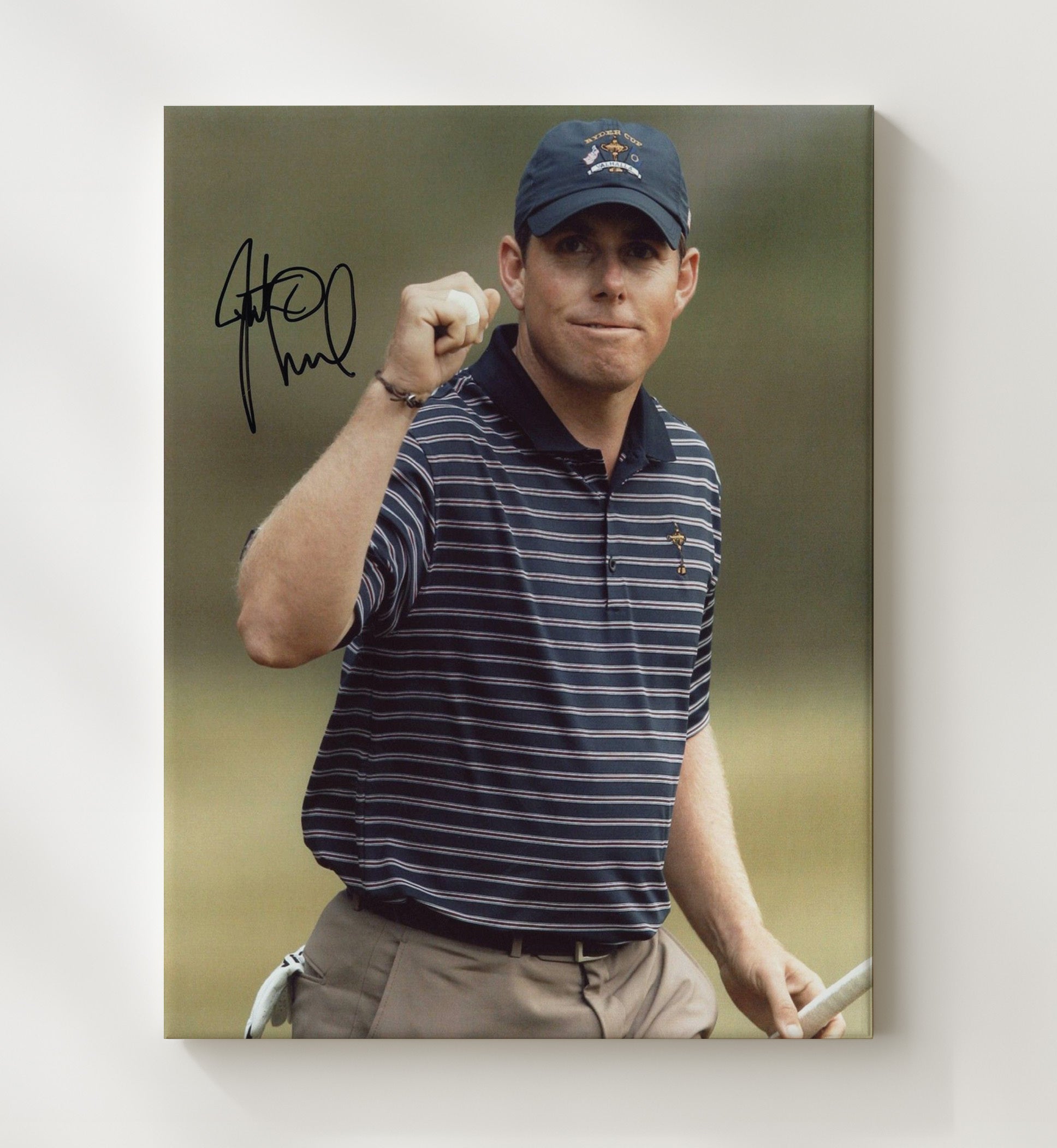 Justin Leonard - Augusta Victory Celebration Golf Wall Art